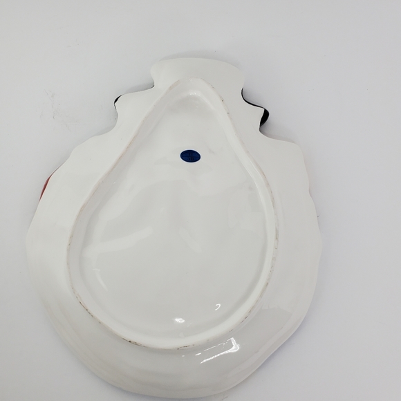 Ceramic Snowman Christmas Cookie Plate - Picture 3 of 5